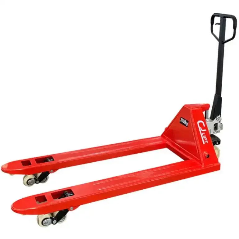 

3 Ton 3ton Hand Pallet Truck 550mm/685mm Width Manual Pallet Truck With PU Nylon Wheel