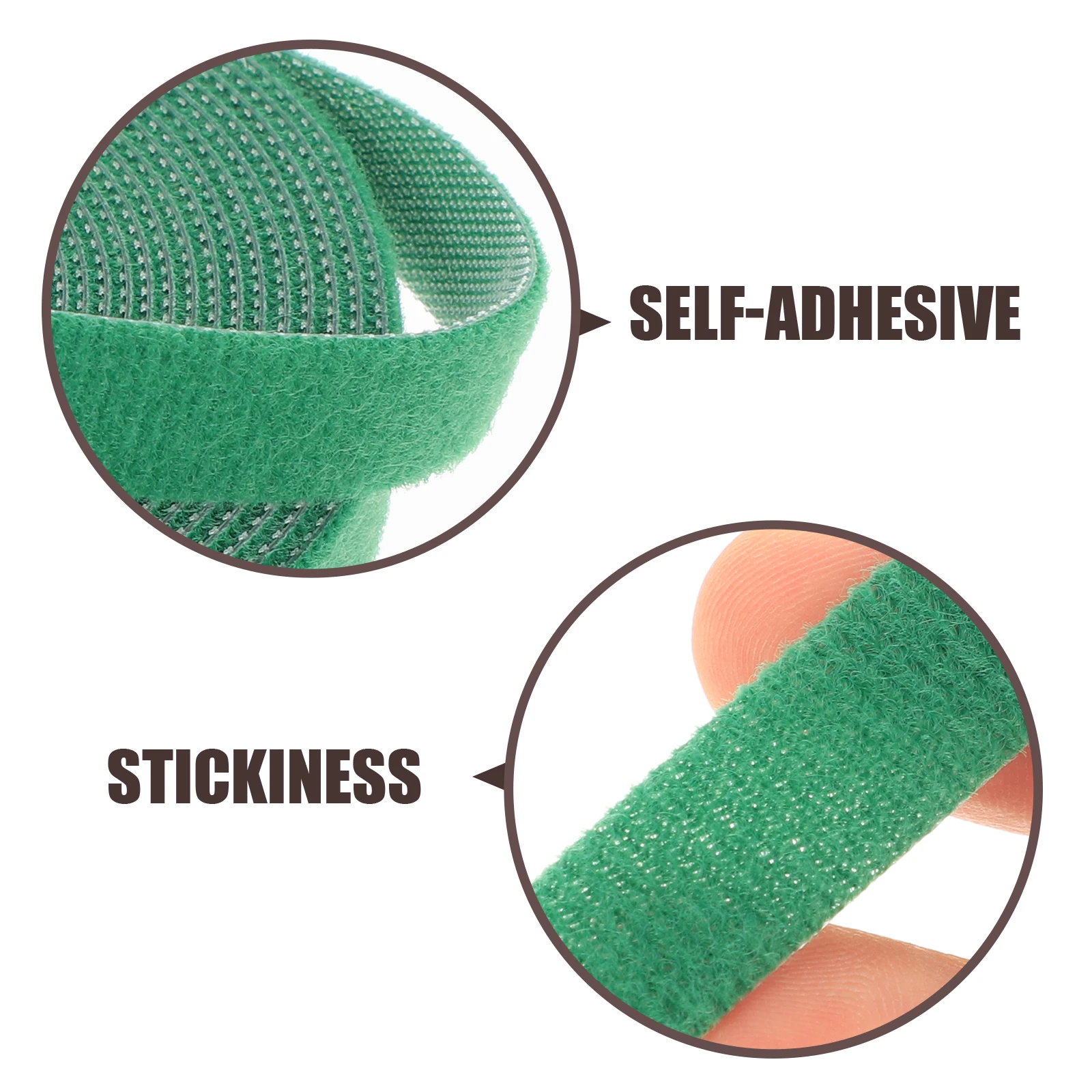 

5pcs 5 Rolls Self Adhesive Hook Loop Tape Roll Cable Management Strips For Home Office Organizing Fastening Fixing Diy Reusable