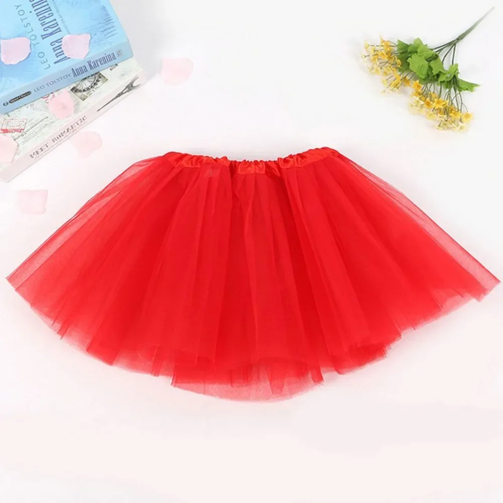 Baby Girls Mini Tutu Skirts Party Fluffy Tulle Dress Stage Pettiskirt Ballet Dancewear Clothing Accessories for Children 2-8Y