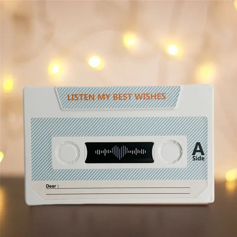 AC57-Recording Voice Card Tape Greeting Card Recordable 300 Seconds DIY Recording Music Card Anniversary Birthday Gift 4