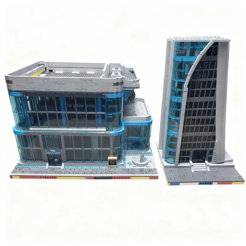 4021pcs MOC Revenge Tower Base Armory Modular Modular Buildings Model Building Blocks Education Assemble Collection DIY Display