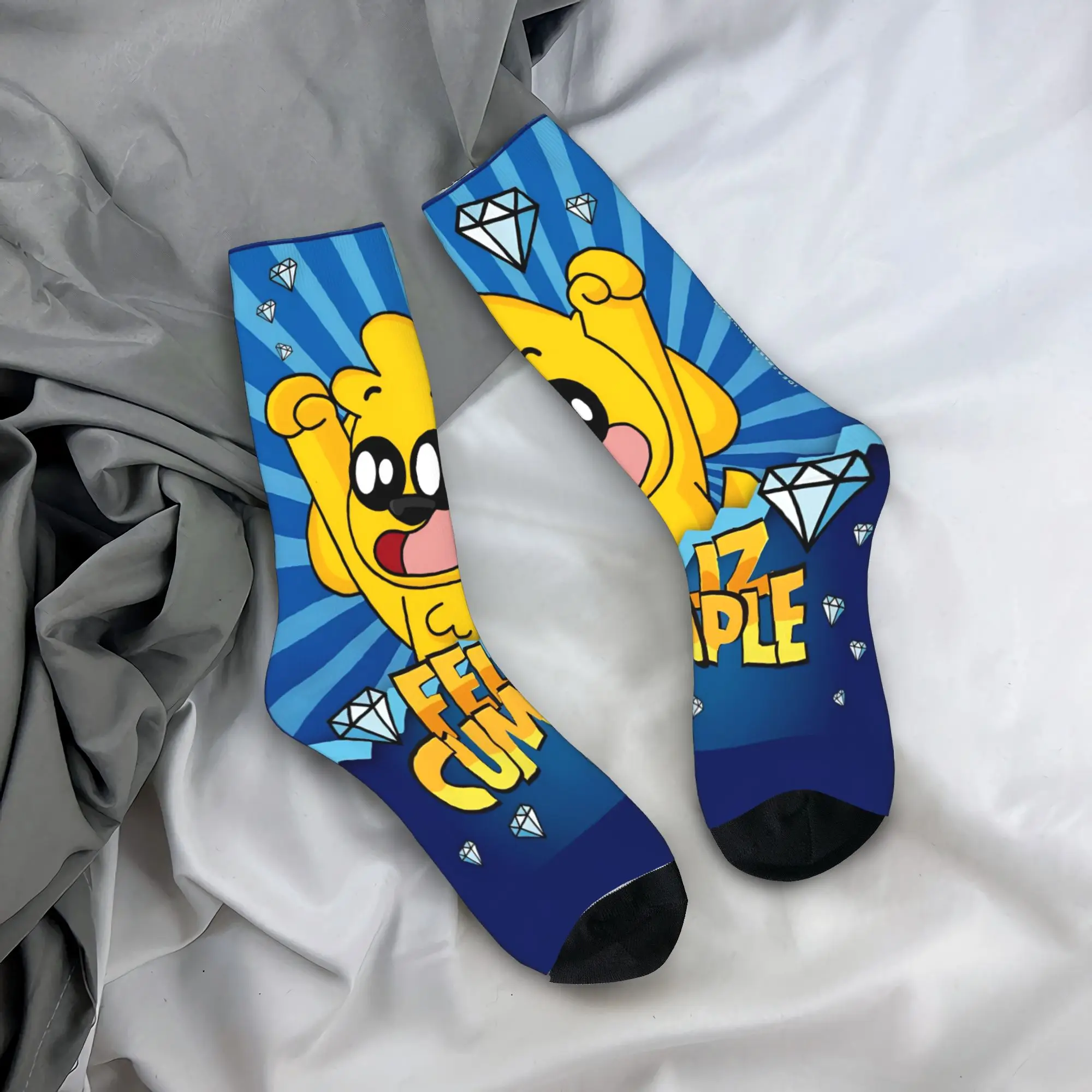 

Mikecracked Mikes Socks Retro Stockings Couple Warm Soft Running Socks Autumn Graphic Anti Skid Socks