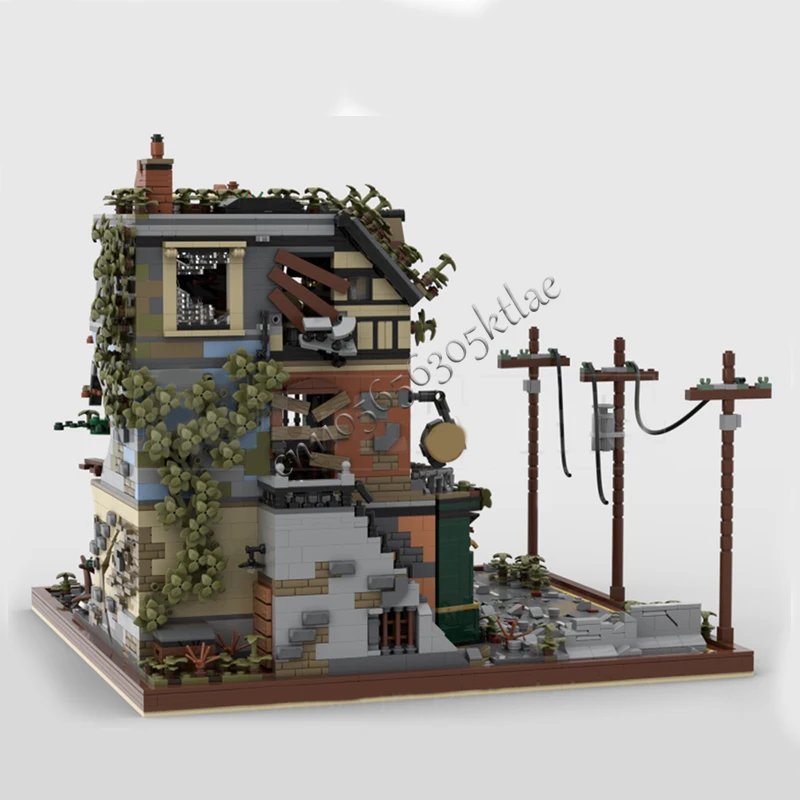 5126 PCS House Street Set Tudor Corner Apocalypse Version MOC Customize Modular Building Block Creative DIY Holiday Toy Gifts