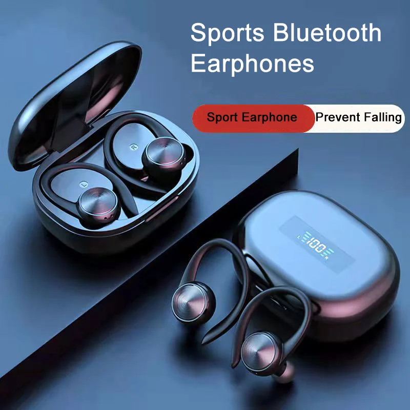 

Ear Hook Style Bluetooth Earphone Noise Reduction Long Battery Life Wear Firmly Suitable Sports Use Phone Call Play Game Haedset