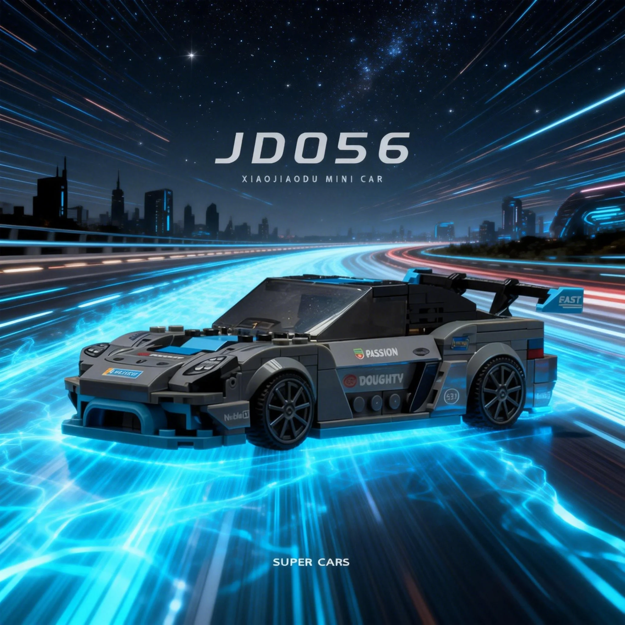 

Конструктор MOC: Спортивный автомобиль для гонок, технический гоночный автомобиль, суперкар, гаражная сцена, сборные блоки, игрушки для детей и взрослых, подарки