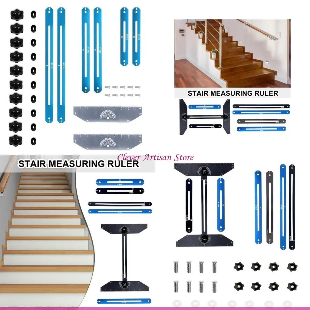 

E06B Размеры шаблона макета регулируемых ступеней лестницы для столярных изделий с направляющей для резки