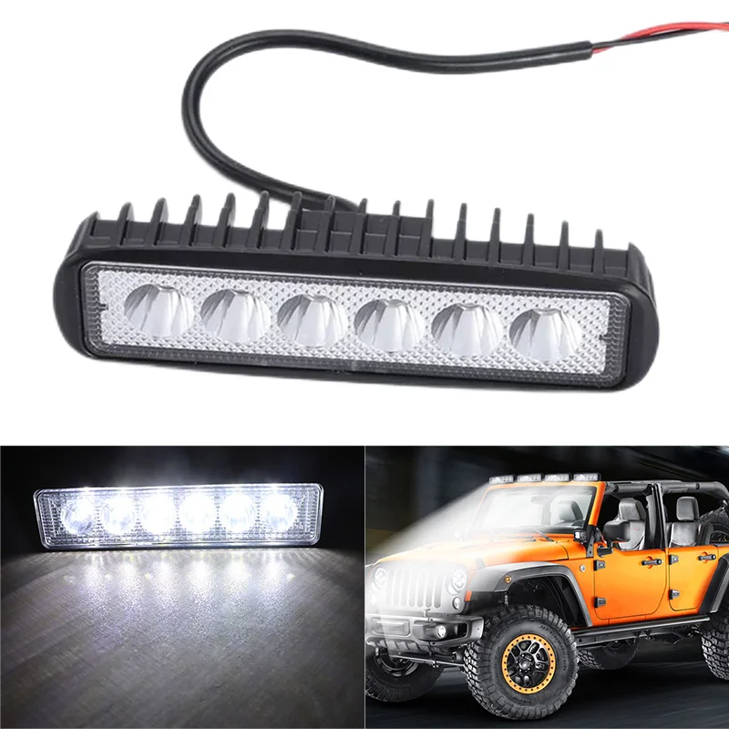 6 diod LED do motocykli Reflektory punktowe LED z soczewką 6000k Białe Super jasne Lampy do jazdy terenowej SUV ATV