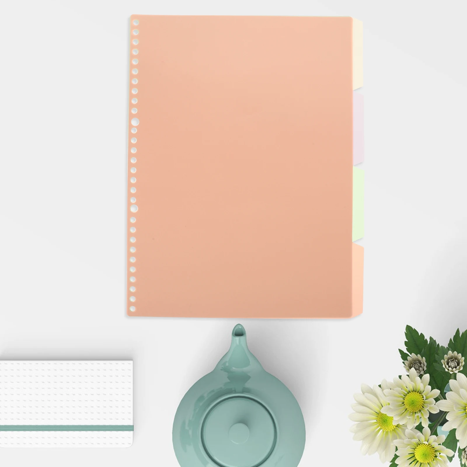 

10 Pcs Dividing Page Tags Writable Tabs Office Binder Supplies Five Colors Time-saving Dividers Plastic Notebook