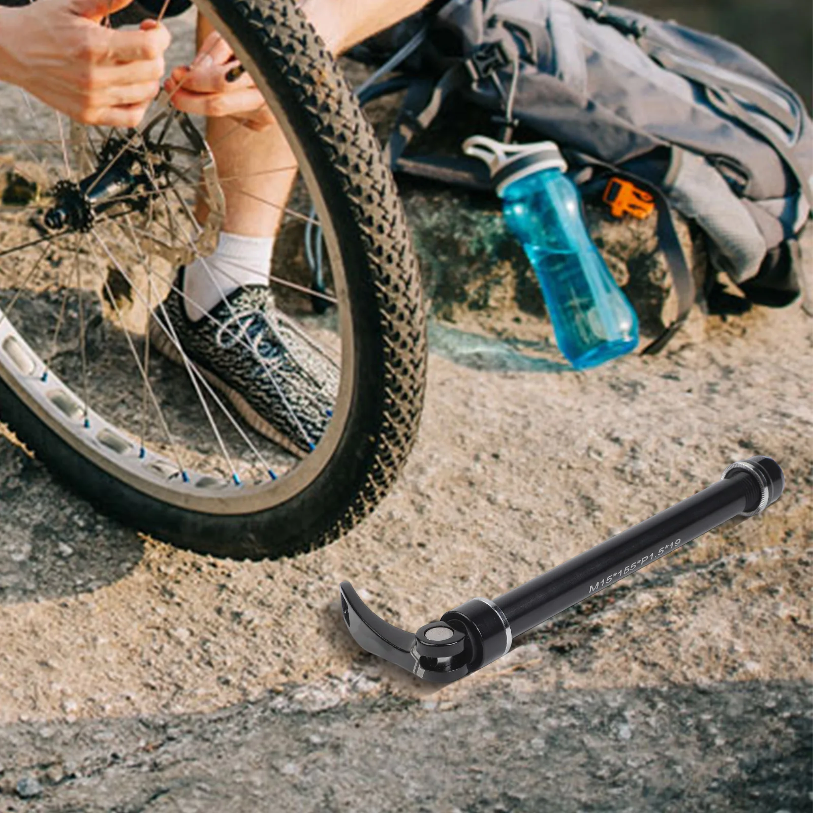 

Алюминиевая сквозная ось, черная велосипедная сквозная ось, высокопрочный алюминиевый сплав авиационного класса, простая установка, закаленные точные резьбы