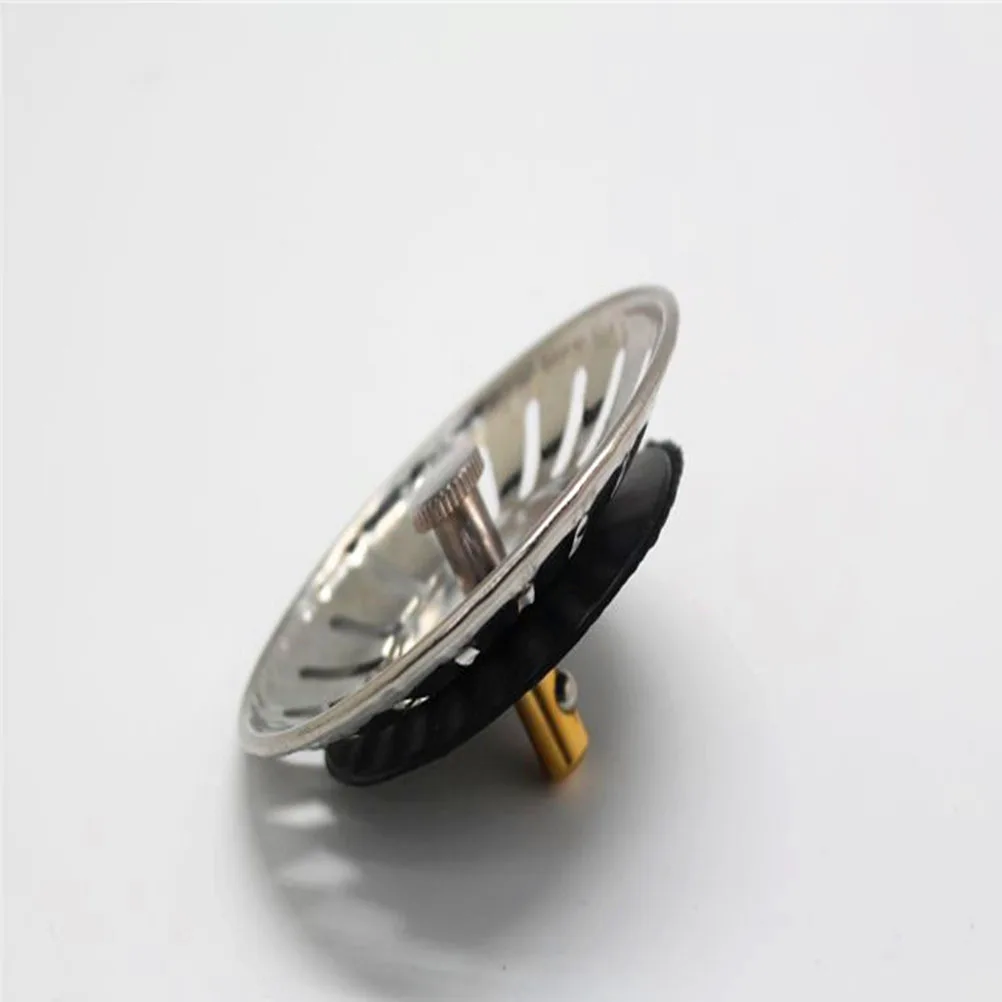 

2Pcs Stainless Steel Kitchen Sink Strainer Waste Plug Filter Easy Install Drain Basket Accessories Kitchen Sink Strainer