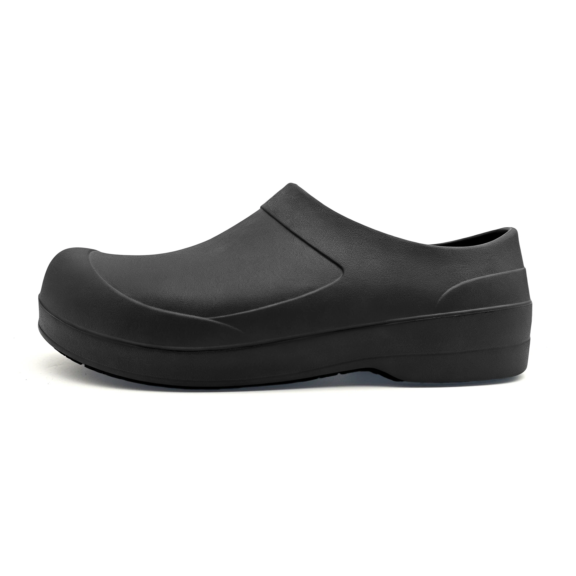 Unisex Chef Clogs, Kitchen Nurse Garden Work Shoes for Men Women, 4cm Heel, Waterproof Oil-Resistant EVA, Non-Slip Rubber Sole view 2