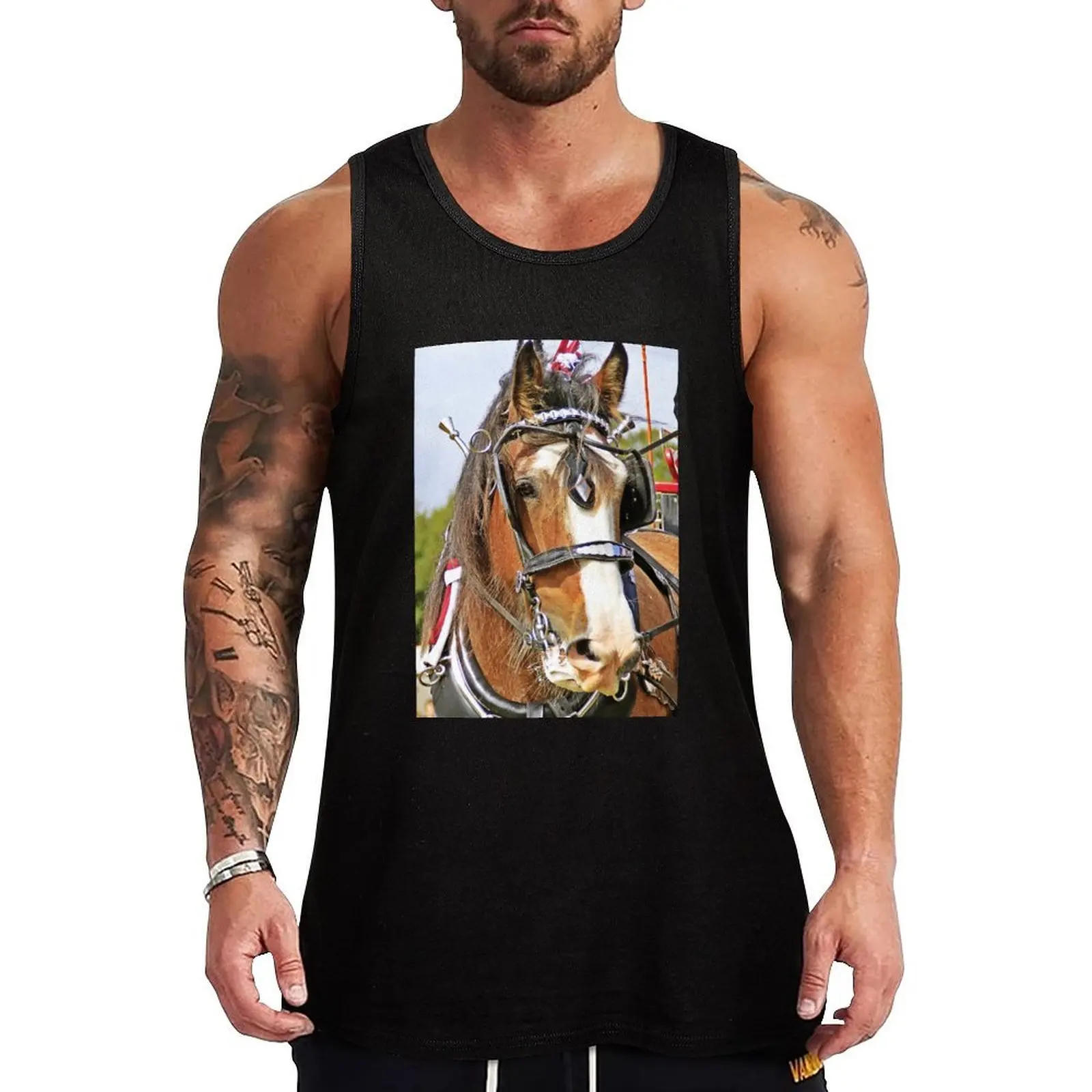 

Clydesdale Horse Tank Top Streetwear Tank Top Casual Hip Hop Sleeveless Tee