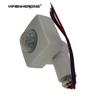 10/12mm Ultrathin LED Flood Light PIR Motion Sensor Detector Waterproof Outdoor 85-265V IP65 Motion Sensor Adjustable PIR Switch