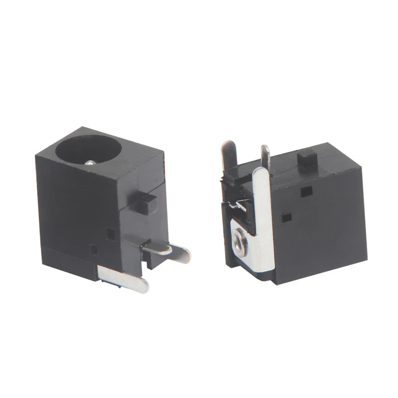 10pcs DC Power Jack DC-036 Horizontal Plug-in DC Power Socket Supply Base 5.5*2.1/2.5 0.3A Charging Connector DC036