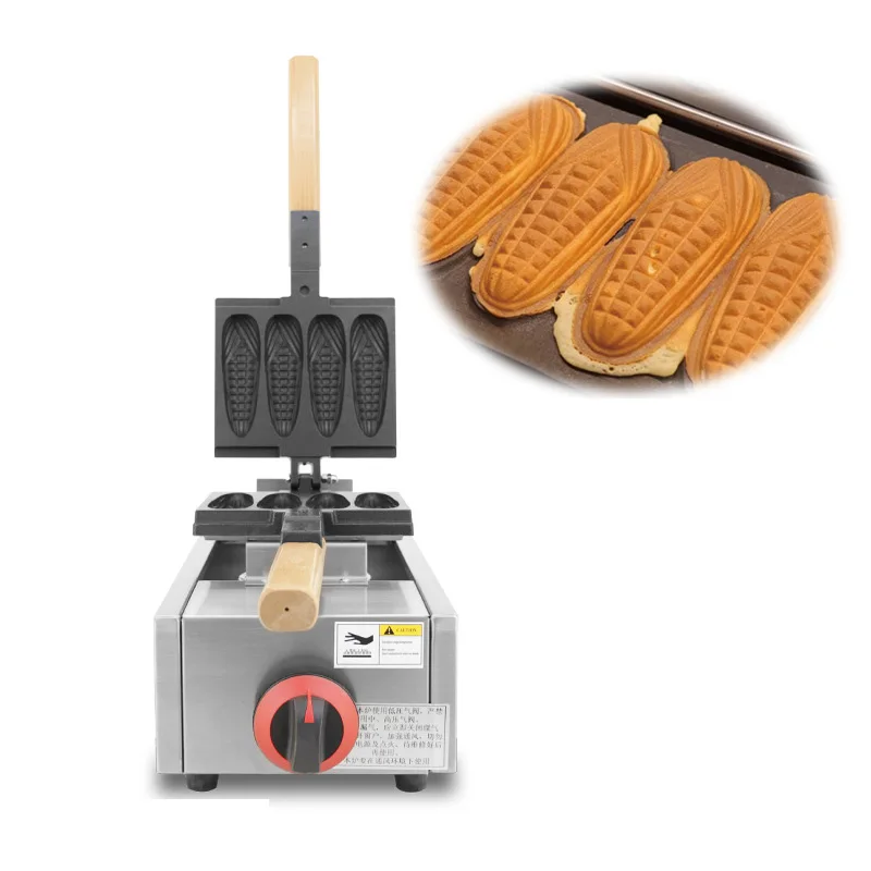 

LPG Gas Crispy Muffin Corn Hot Dog Waffle Maker Non-Stick French Muffin Sausage On A Stick Machine