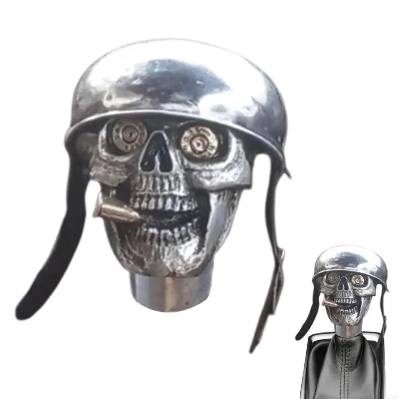 

D5BE Customizable Skull Soldier Gear Shifter Lever Knob for Automatic Manual Transmission Vehicle Enhances Driving Experience