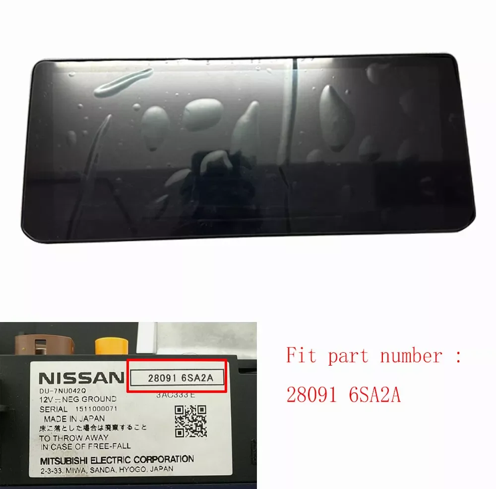 Replacement OEM 12.3 inch C123HAT01.0 LCD Display For 2022-2024 INFINITI QX60 Radio Navigation Touch Screen Panel 280916SA2B