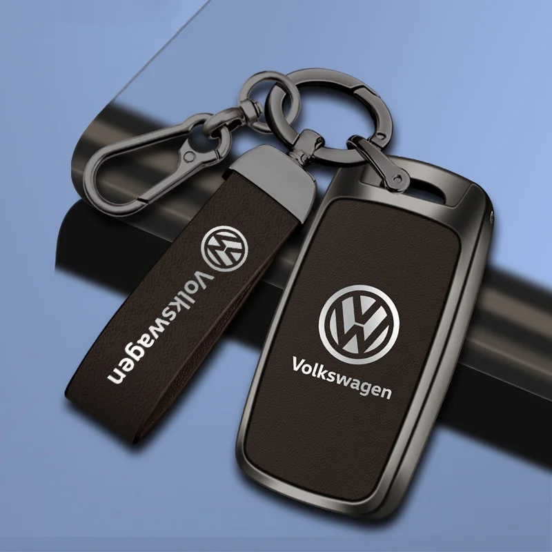 Car Flip Key Case Cover Shell For VW Volkswagen Polo Golf Passat Beetle Tiguan Seat Leon Altea Protector Keychain Accessories