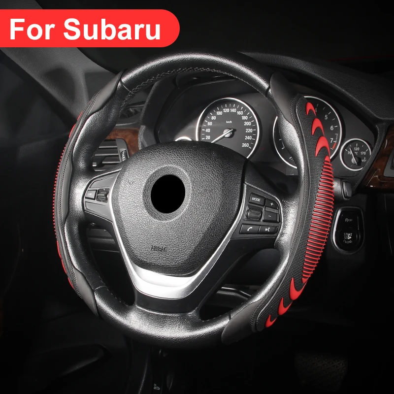 For 2003-2024 2023 Subaru Steering Wheel Cover Forester Outback Legacy REX SOLTERRA Ascent LEVORG XV Exiga Interior Accessories