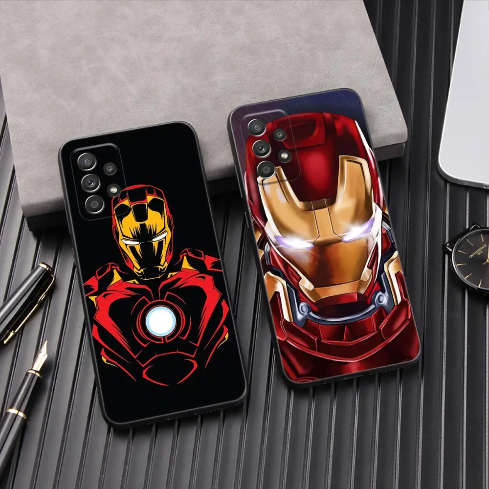 Iron Man Marvel Phone Cover Galaxy A53 Case For Samsung A54 A52 A52S A51 A71 A73 A72 A35 A42 A55 A31 A32 A33 Black Cases Ironman