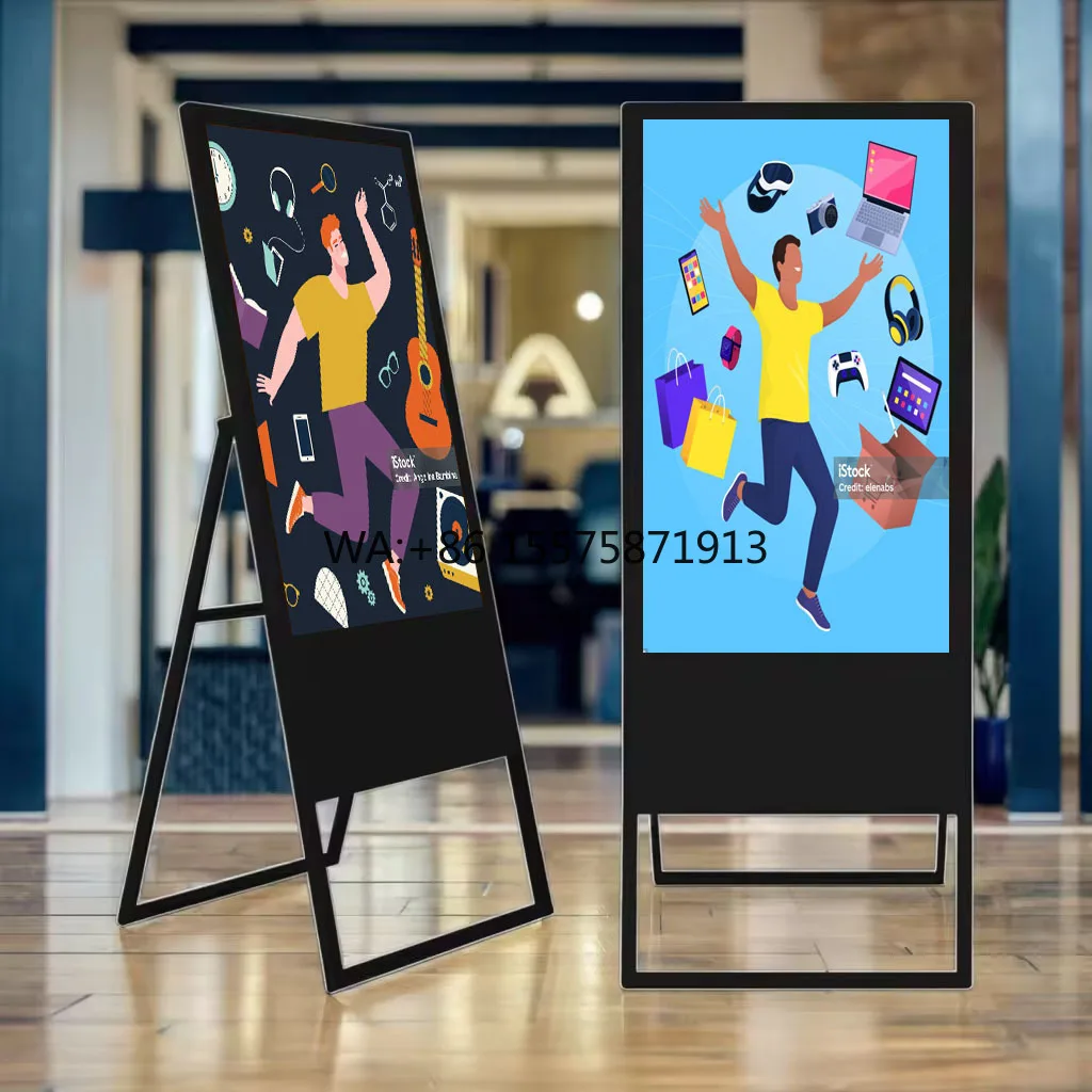 

Portable 49-Inch Foldable LCD E-Poster Signage for Restaurant and Bar Advertising Digital Signage Display