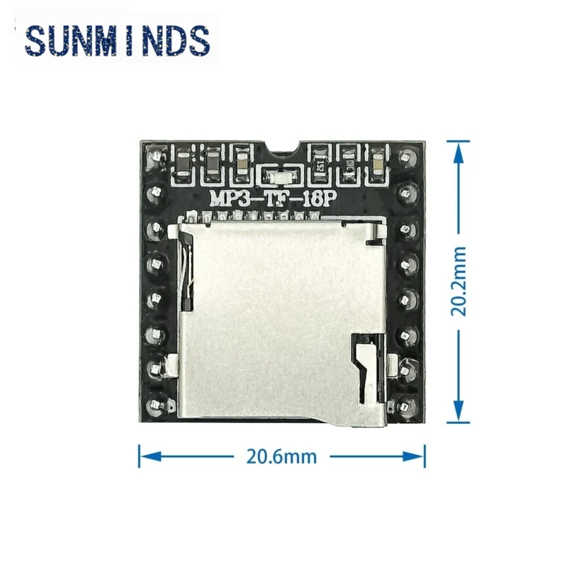 Mini MP3 Player Module with Simplified Output Speaker for Arduino For UNO