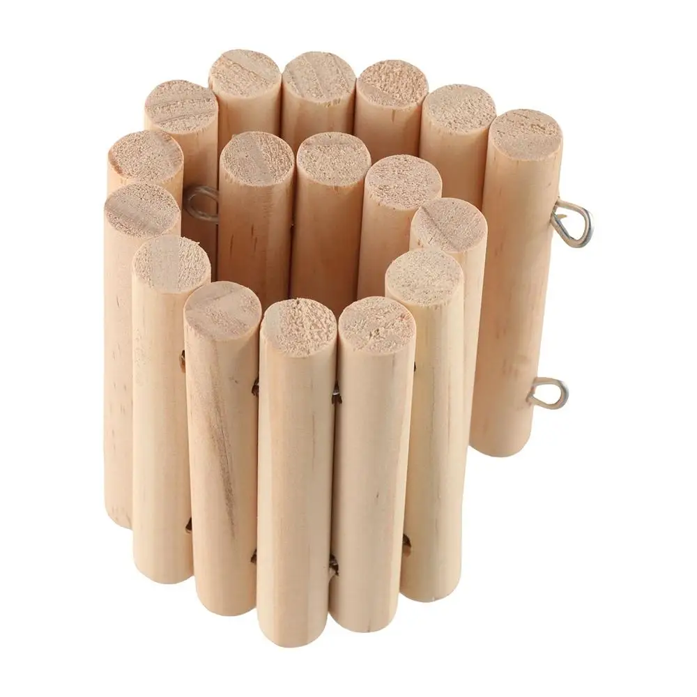 Wooden Hamster Climbing Ladder Bendable Multifunctional Hamster Suspension Bridge Easy To Install Wire Series Connection