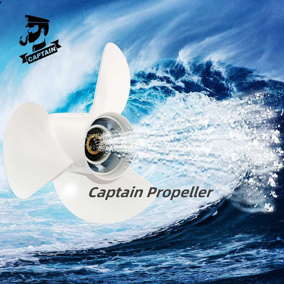 Captain Boat Propeller 12 5/8x21 Fit Yamaha Outboard Engines 50 60 80 90 100 130HP Motor Aluminum Alloy Screw 3 Blade 15 Spline