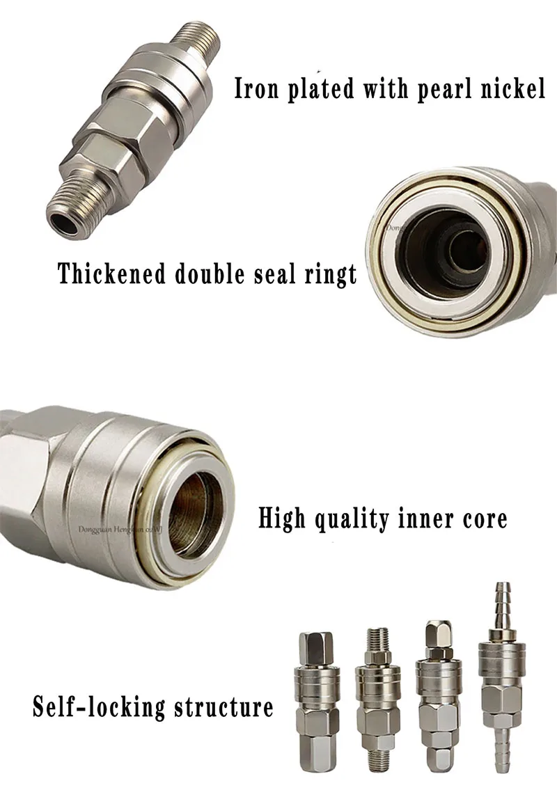 C-type Self-locking Pneumatic Quick Connector SP PP SM PM SH PH SF PF 20 30 40 Air PU Hose High Pressure Compressor Tool
