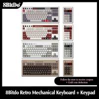 8BitDo Retro Mechanical Keyboard with Retro 18 Numpad Compact Design, Enhanced Gaming Experience - Windows & Android Compatible