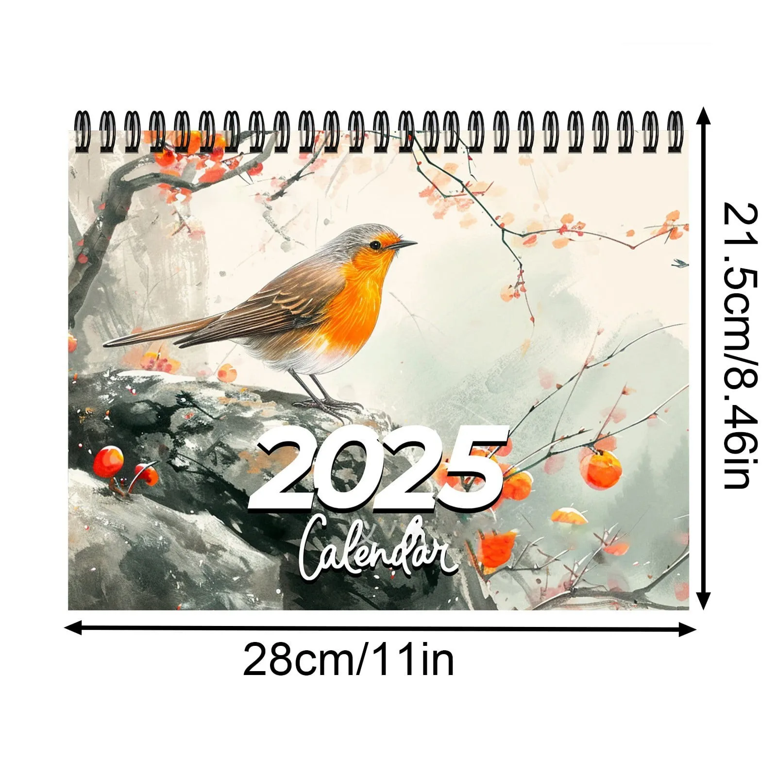 Calendars 2025 Seasons Monthly Wall Calendar, Bird Cute Calendar Funny Calendar Hanging, New Year's Wall Decoration 11x8.46 inch