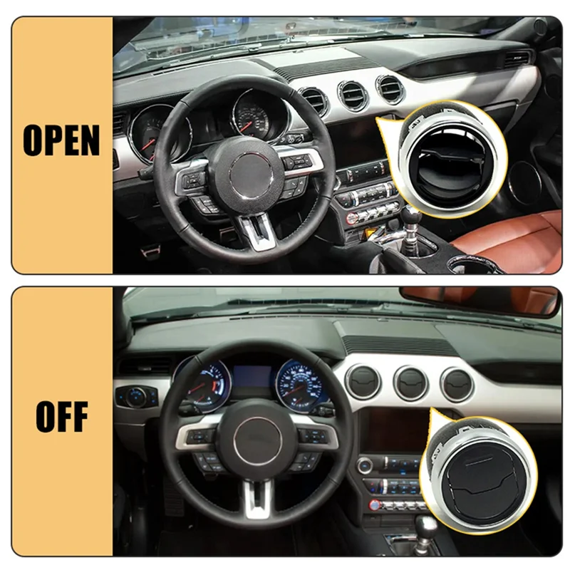 

Передняя внутренняя панель автомобиля, внутренний отверстие с жалюзи, пластиковый FR3Z-19893-AE для Ford Mustang 2015-2022 гг.