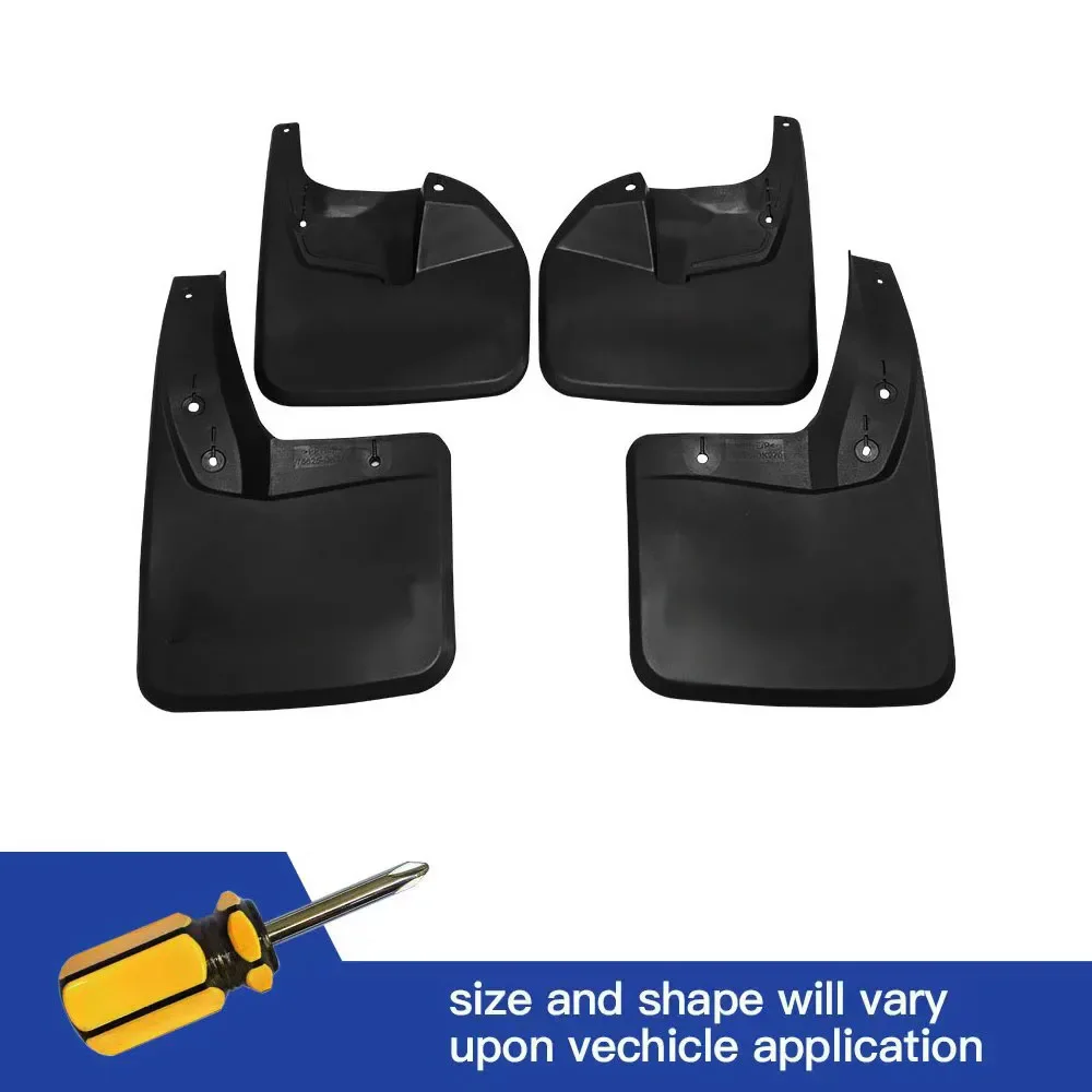 

4Pcs Front & Rear Mud Flaps Splash Guards Mudguards Black For Toyota Hilux Vigo Revo 4x4 trd 2015 2016 2017 2018 2019 2020 2021