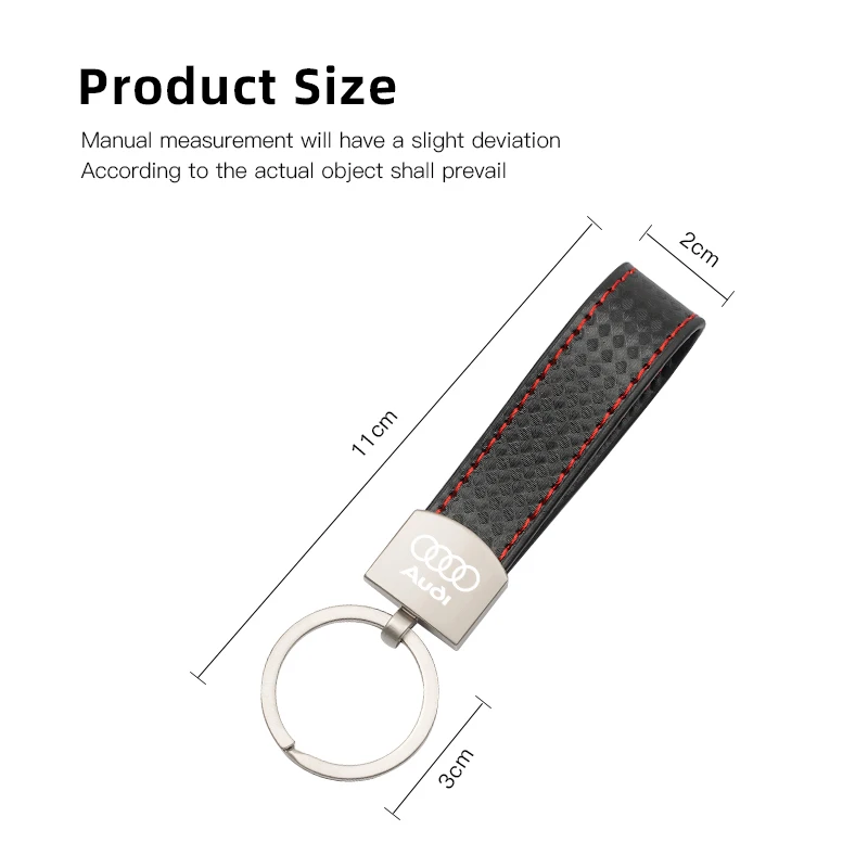 Car Keychain Metal Buckle Plaid Pattern Luxury Keyring For Audi A1 A2 A3 A4 A5 A6 A7 A8 Q1 Q2 Q3 Q4 Q5 Q6 Q7 Q8 TT RS3 S5 B8 RS6