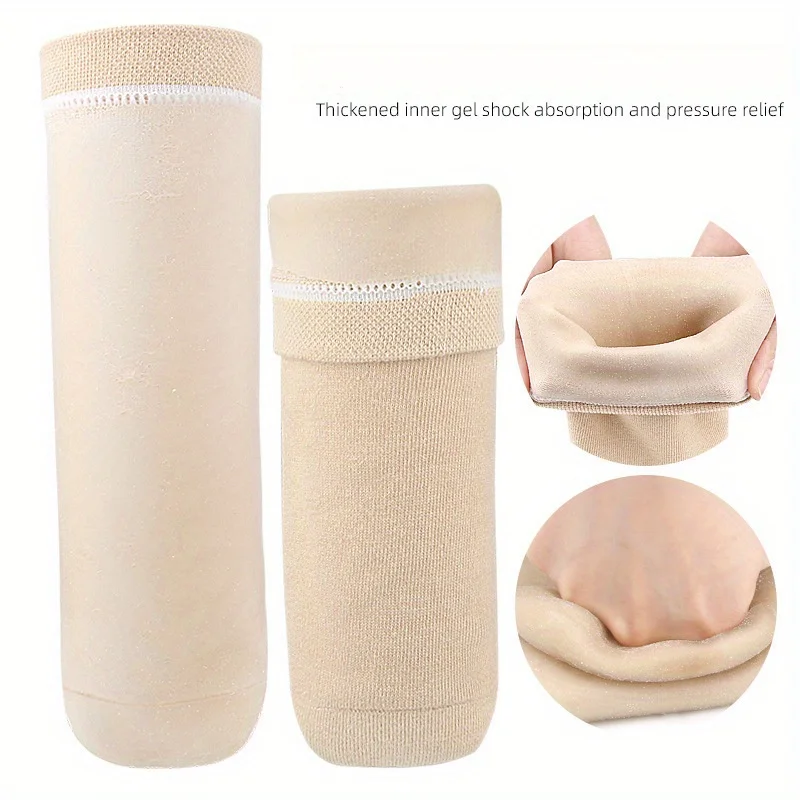 Gel Prosthetic Sock Calf Sleeve Leg Below Knee Cotton Thickened Stump Socks Soft Prosthetic Calf Compression Stockings