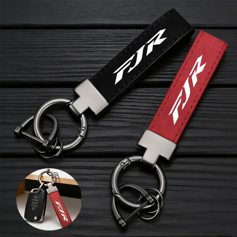 Fashion Suede KeyChain Horseshoe Buckle Key Ring Car Key Rings For Yamaha FJR1300 FJR 1300 Rim 1200 1300 Accessories