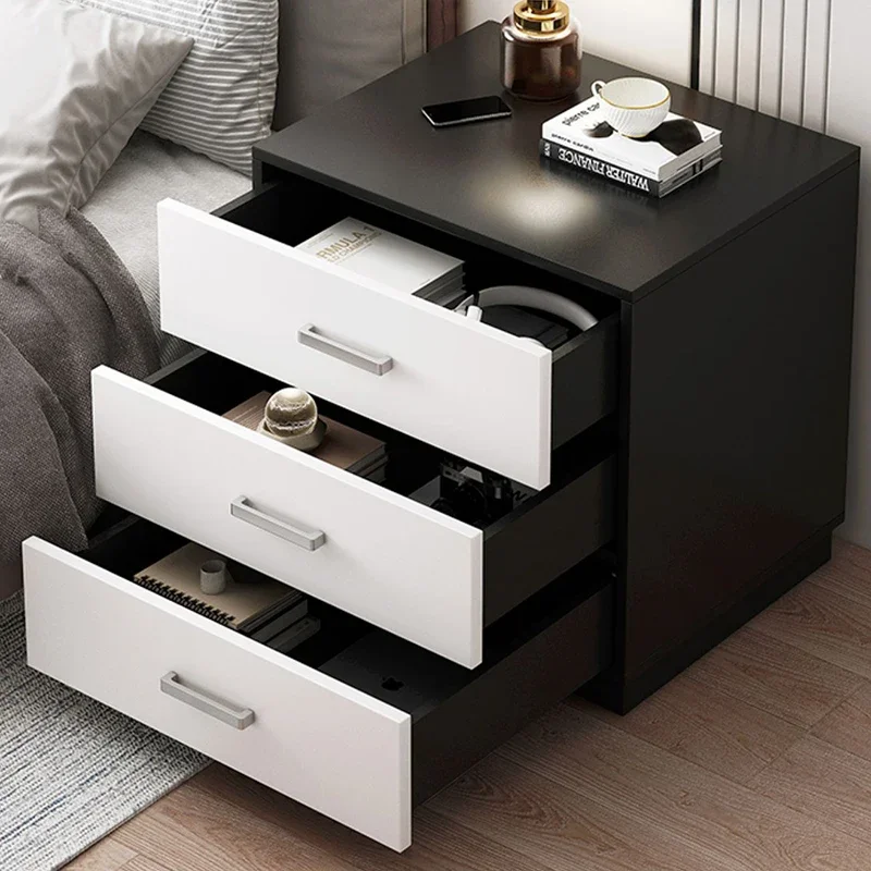 Bedside Bedside Table Auxiliary Storage Cabinet Bed Headboard Wood Coffee Tables Room Side Living Narrow Mesita Locker Sofa Mini