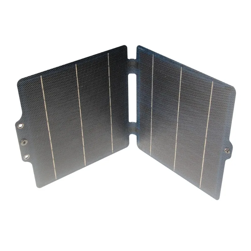 10 واط ETFE 5 فولت حقيبة لوحة طاقة شمسية قابلة للطي USB + Type-C شاحن بالطاقة الشمسية مقاوم للماء المحمولة بنك الطاقة المحمول للتخييم في الهواء الطلق التنزه