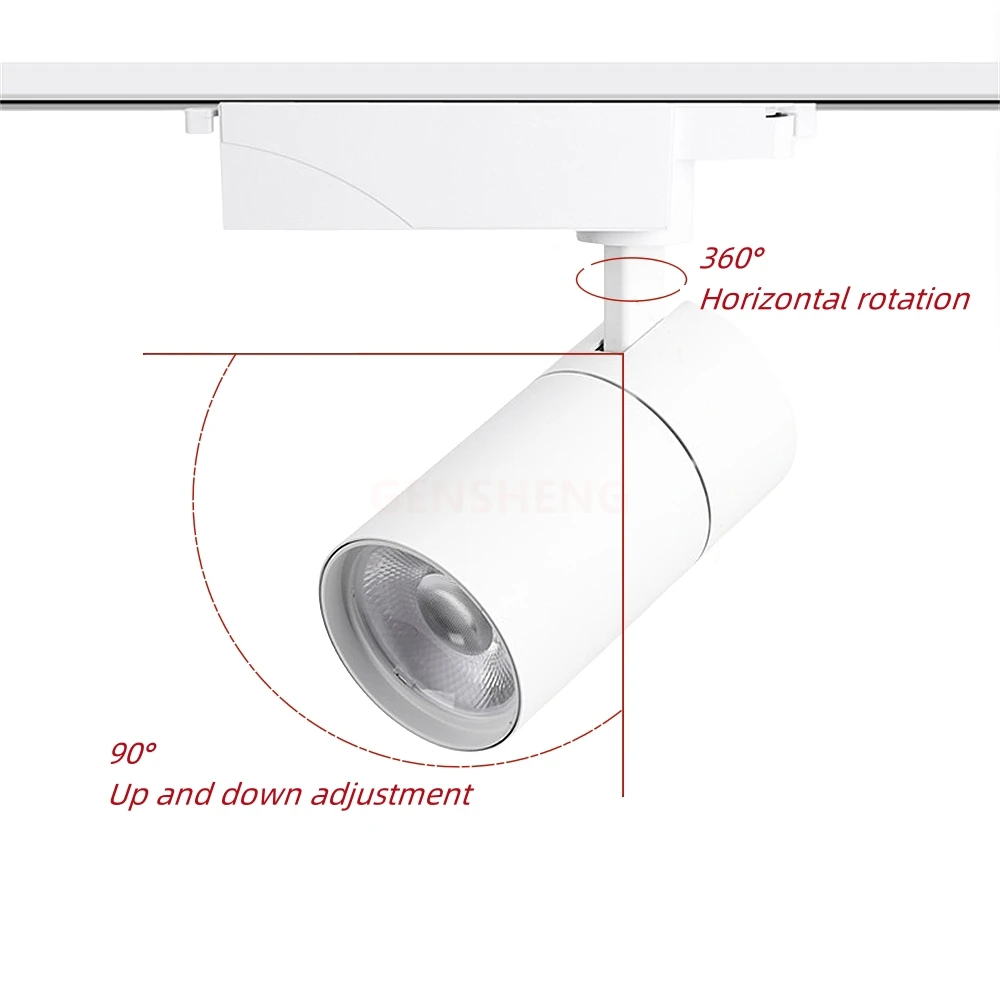 Faretto a binario a LED faretto a binario COB plafoniere illuminazione commerciale supermercato negozio di abbigliamento illuminazione interna Ac110V 220V