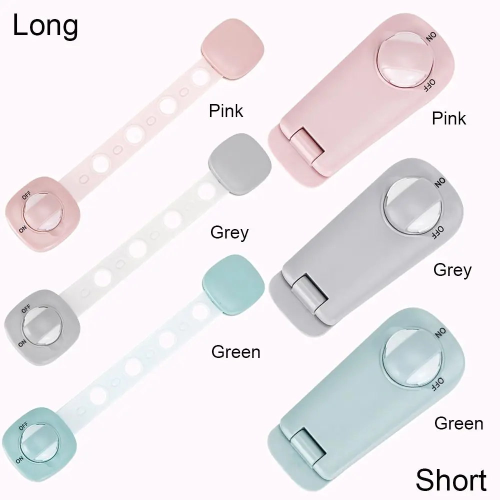 New Baby Safety Lock Anti-Pinch Hand Children Safety Cabinet Door Drawer Locks Multi-Functional Security Refrigerator Buckle