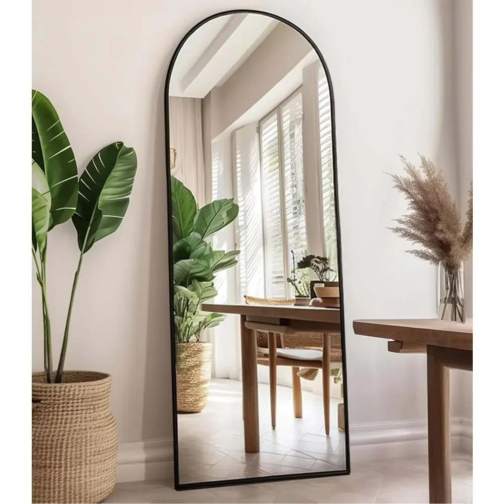 Comprimento total Wall Mounted Mirror, de pé pendurado ou encostado na parede, grande corpo cheio espelho, 58 "x 18"