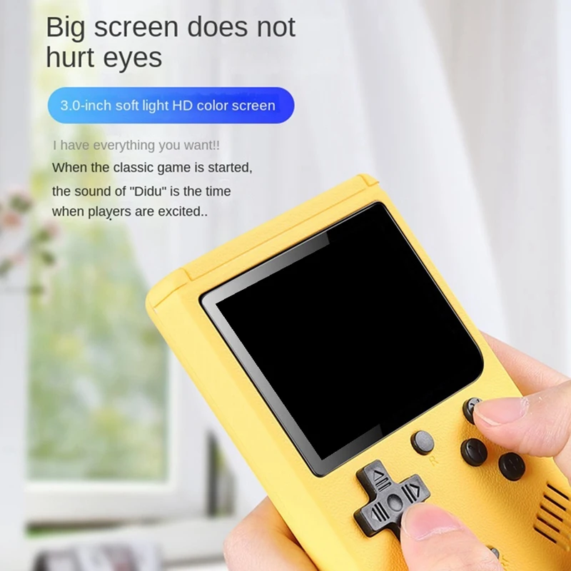 M07K-Console per videogiochi portatili Mini LCD portatile retrò a colori da 3,0 pollici Lettore di giochi a colori per bambini Costruito in 500 giochi