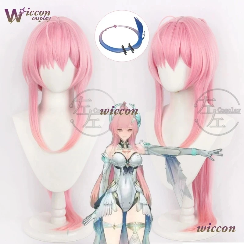

6'h\b/5;e,8\v,5/Uniform Wuthering Waves Cosplay Wig Pink Long Ponytail Heat Resistant Fiber Hair Aemeath d;5'b\7/m'