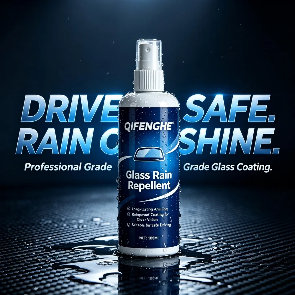 100ml Car Windshield Rain Repellent Spray, Anti-Fog & Rainproof Coating, Improve Visibility in Rainy Days