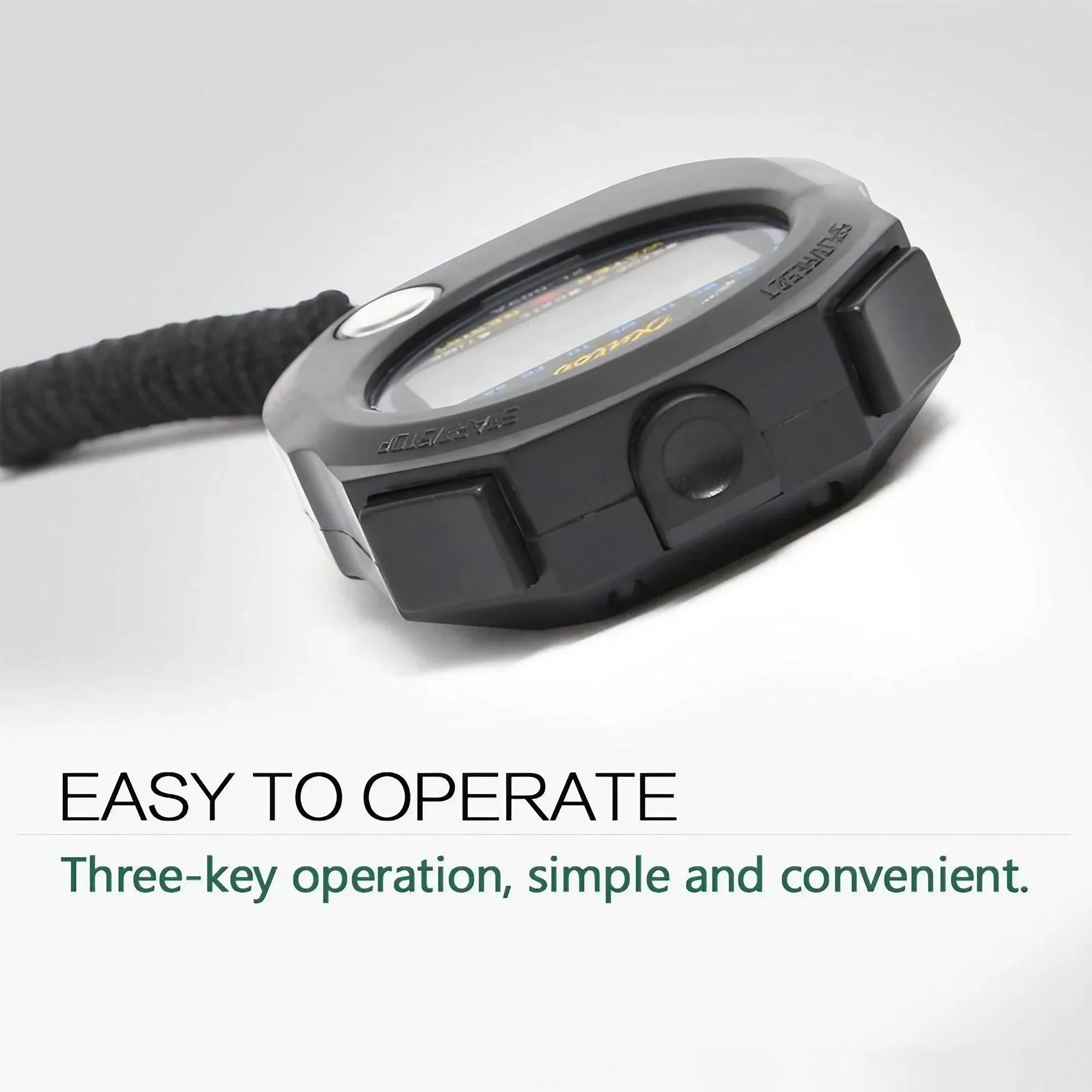 ساعة توقيت رياضية رقمية، شاشة عرض كبيرة، وظيفة إنذار وقت التاريخ للمدربين، المدربين، العدائين، اللياقة البدنية