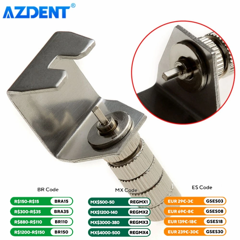 1PC Dental Standard Wrench Key for High Speed Handpiece AZDENT Burs Changing Needle Picker Dentistry Tools