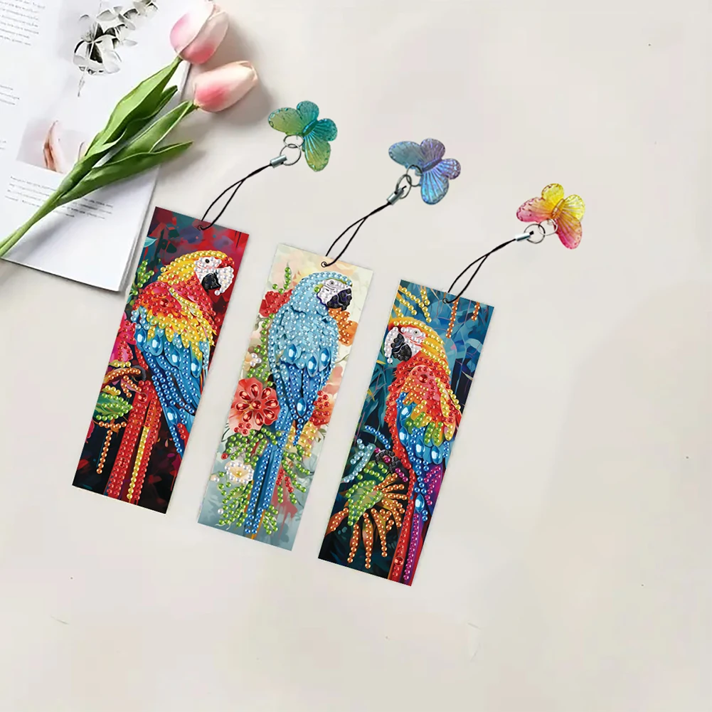 

Diamond Painting Bookmark Customizable DIY Crystal Art Bookmark Perfect for Gift and Reading Enhancement in High-Quality PET Material