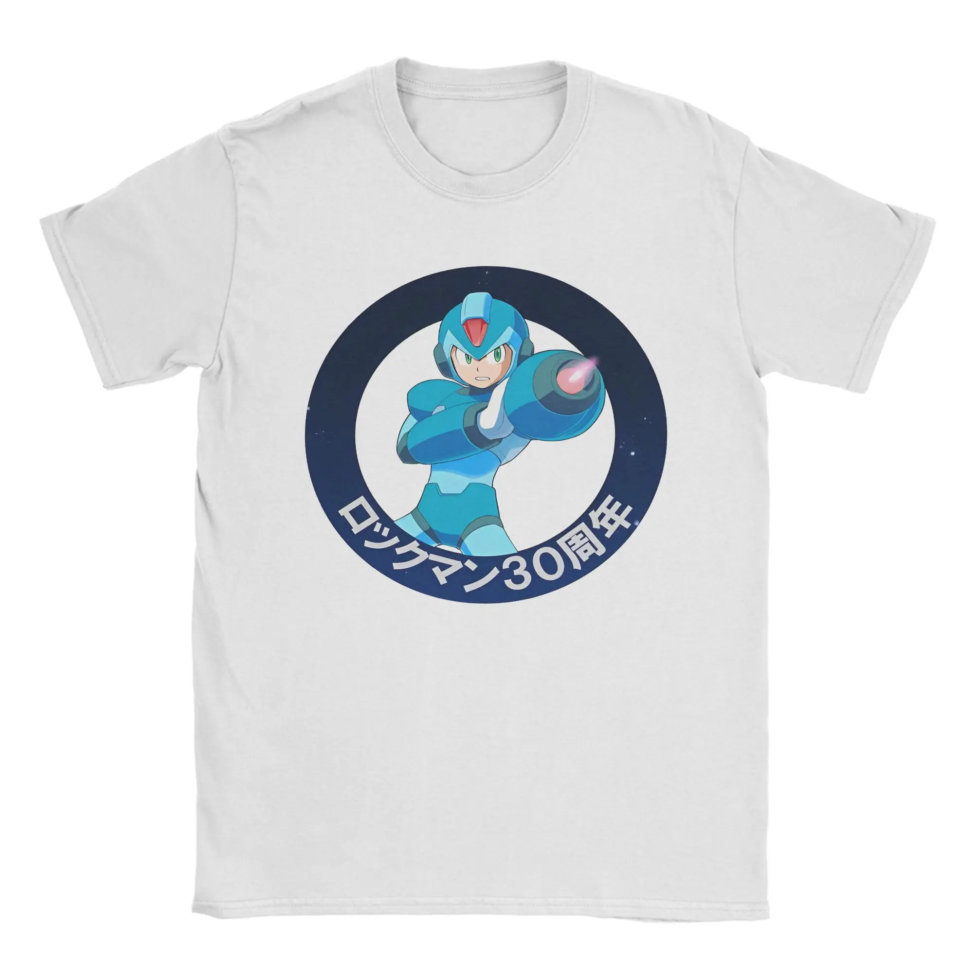 Hip Hop Megaman X Mega Boy T Shirt Men Cotton Short Sleeve  Round Neck Summer Top Tee
