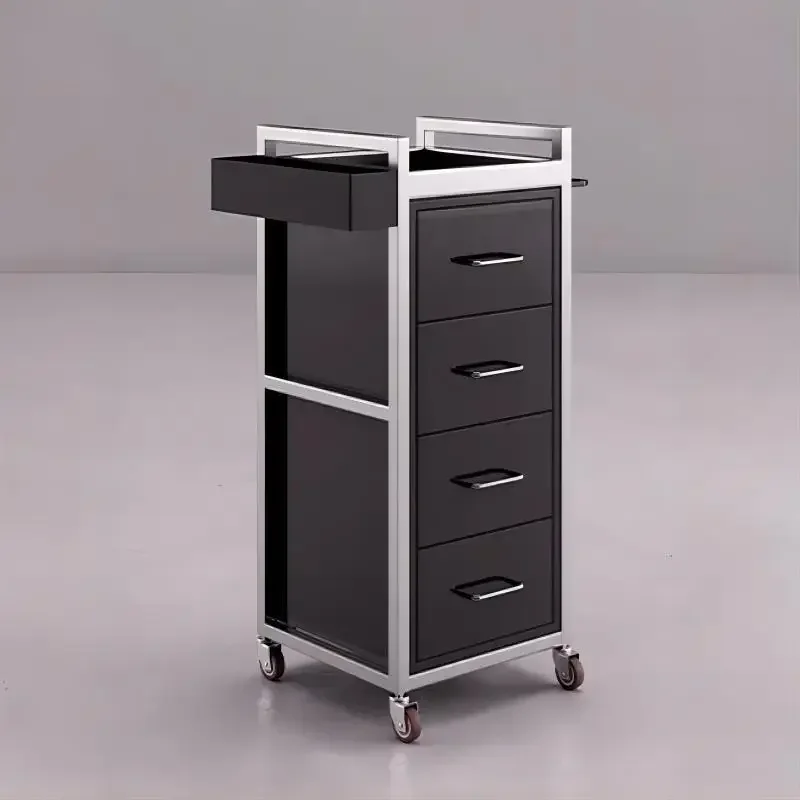 Salon Trolley Chariot Coiffure Beautician Cart Barber Shop Tools Nail Polish Foundation Tools Cart Wozek Fryzjerski Pomocnik