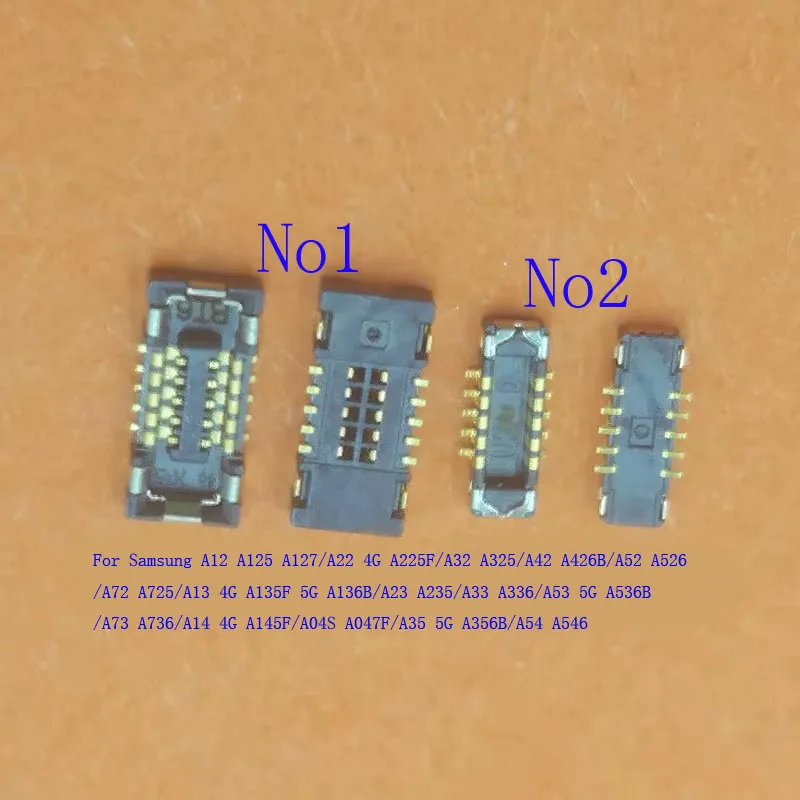 2-10X Return Button Plug FPC Connector Fingerprint ID For Samsung A04S A13 A35 A33 A54 A73 A12 A42 A22 A52 A72 A32 A53 A23 A14
